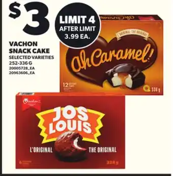 Loblaws VACHON SNACK CAKE, 252-336G offer