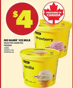 Loblaws NO NAME ICE MILK, 1.65 L offer