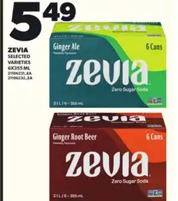 Loblaws ZEVIA, 6X355ML offer