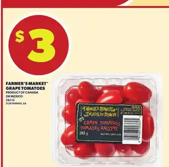 Loblaws FARMER'S MARKET GRAPE TOMATOES, 283G offer