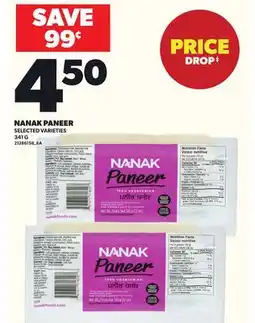 Loblaws NANAK PANEER, 341 G offer