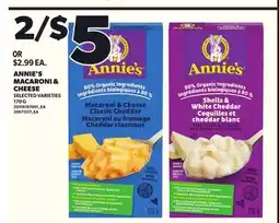 Loblaws ANNIE'S MACARONI & CHEESE, 170g offer