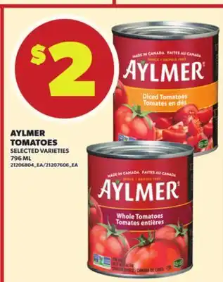 Loblaws AYLMER TOMATOES, 796ML offer