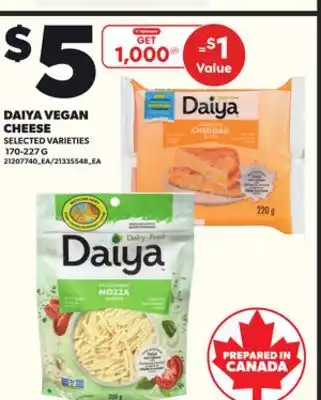 Loblaws DAIYA VEGAN CHEESE 170-227G offer