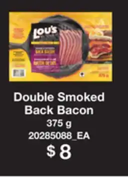 Loblaws DOUBLE SMOKED BACK BACON, 375G offer