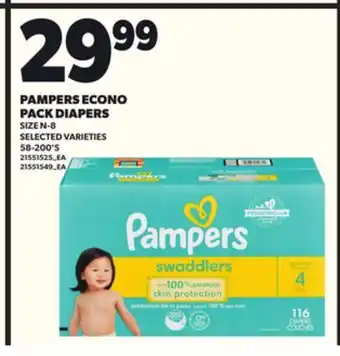 Loblaws PAMPERS ECONO PACK DIAPERS, 58-200'S offer