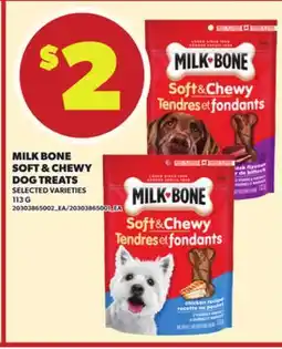 Loblaws MILK BONE SOFT & CHEWY DOG TREATS 113G offer