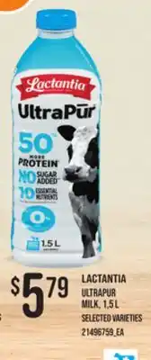 Loblaws LACTANTIA ULTRAPUR MILK, 1,5 L offer