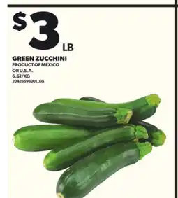 Loblaws GREEN ZUCCHINI offer