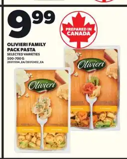 Loblaws OLIVIERI FAMILY PACK PASTA 500-700G offer