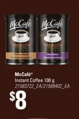 Loblaws MCCAFE INSTANT COFFEE, 100G offer