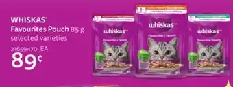 Loblaws WHISKAS FAVOURITES POUCH, 85g offer