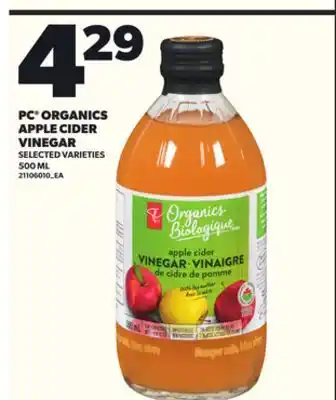 Loblaws PC ORGANICS VINEGAR, 500 ML offer