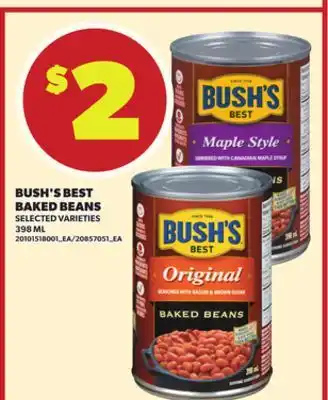 Loblaws BUSH'S BEST BAKED BEANS, 398 ML offer