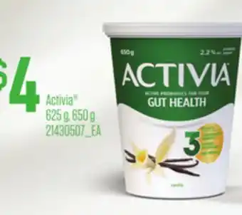 Loblaws ACTIVIA , 625g, 650g offer