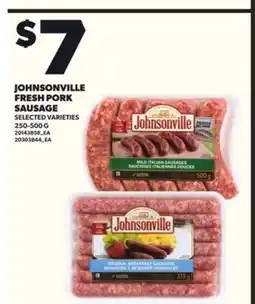 Loblaws JOHNSONVILLE FRESH PORK 250-500G offer