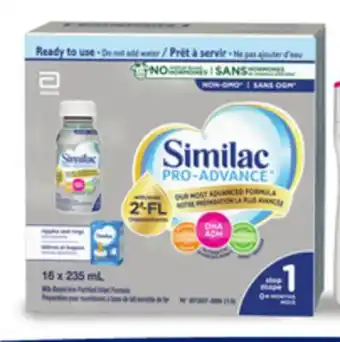 Loblaws SIMILAC STAGE 1 & 2 READY TO FEED BABY FORMULA 16 x 235mL offer