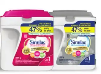 Loblaws SIMILAC PRO-ADVANCE STEP 1 OR 2 POWDER FORMULA, 837-859 g offer