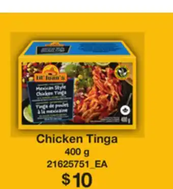 Loblaws CHICKEN TINGA, 400G offer