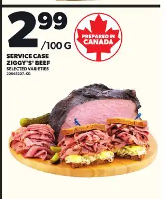 Loblaws SERVICE CASE ZIGGY'S BEEF offer