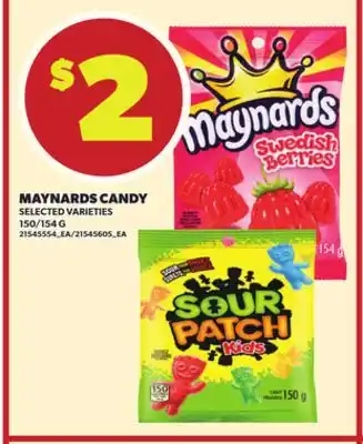 Loblaws MAYNARDS CANDY, 150/154 G offer