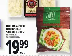 Metro HAOLAM, ZAVAT OR NATURE'S BEST SHREDDED CHEESE offer