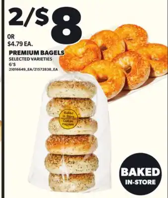 Loblaws PREMIUM BAGELS 6'S offer