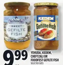 Metro YEHUDA, KEDEM, CHEFTZALI OR FOODFEST GEFILTE FISH offer