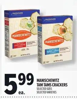 Metro MANISCHEWITZ TAM TAMS CRACKERS offer