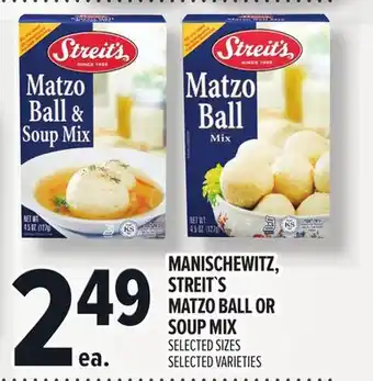 Metro MANISCHEWITZ, STREIT`S |MATZO BALL OR SOUP MIX offer