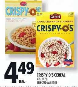 Metro CRISPY-O'S CEREAL offer