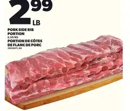 Independent Grocer PORK SIDE RIB PORTION offer