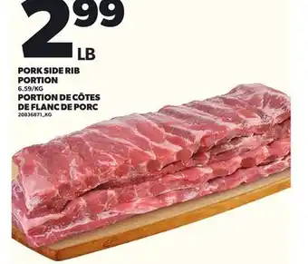 Independent Grocer PORK SIDE RIB PORTION offer