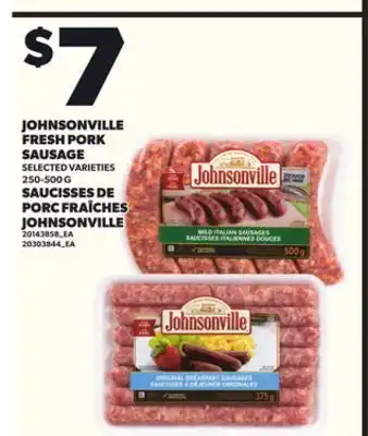 Independent Grocer JOHNSONVILLE FRESH PORK SAUSAGE, 250-500 G offer