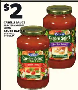 Independent Grocer CATELLI SAUCE, 600 ML offer