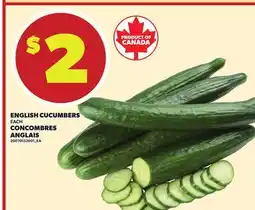 Independent Grocer ENGLISH CUCUMBERS, EACH offer