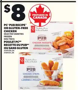 Independent Grocer PC PUB RECIPE OR GLUTEN-FREE CHICKEN, 600/700 G offer