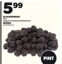 Independent Grocer BLACKBERRIES, PINT offer