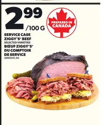 Independent Grocer SERVICE CASE ZIGGY'S BEEF offer