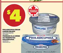 Independent Grocer PHILADELPHIA CREAM CHEESE OR DIPS, 227/250 G offer