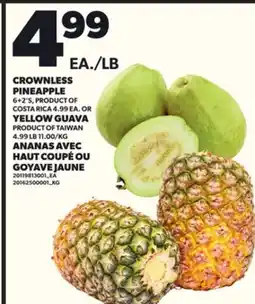 Independent Grocer CROWNLESS PINEAPPLE, 6+2'S OR YELLOW GUAVA offer