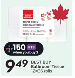 Sobeys BEST BUY Bathroom Tissue offer