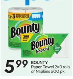 Sobeys BOUNTY Paper Towel offer