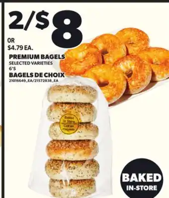 Independent Grocer PREMIUM BAGELS, 6'S offer