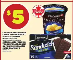 Independent Grocer CHAPMAN'S PREMIUM ICE CREAM CREAM, FROZEN YOGURT SORBET 2 L OR SUPER NOVELTIES 6-20'S offer