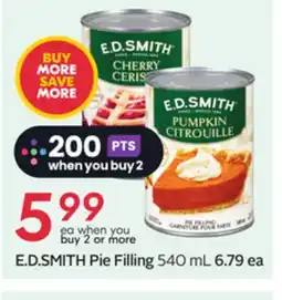 Sobeys E. D. SMITH Pie Filling offer