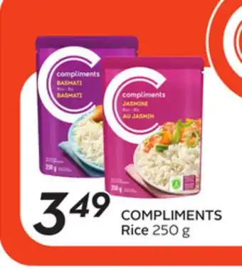 Sobeys COMPLIMENTS Rice offer