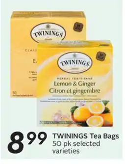 Sobeys TWININGS Tea Bags offer