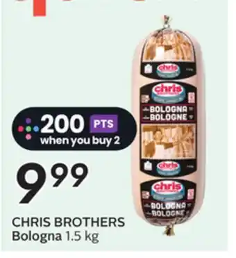 Sobeys CHRIS BROTHERS Bologna offer