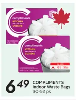 Sobeys COMPLIMENTS Indoor Waste Bags offer